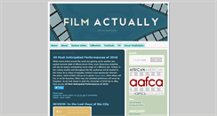 Desktop Screenshot of film-actually.com